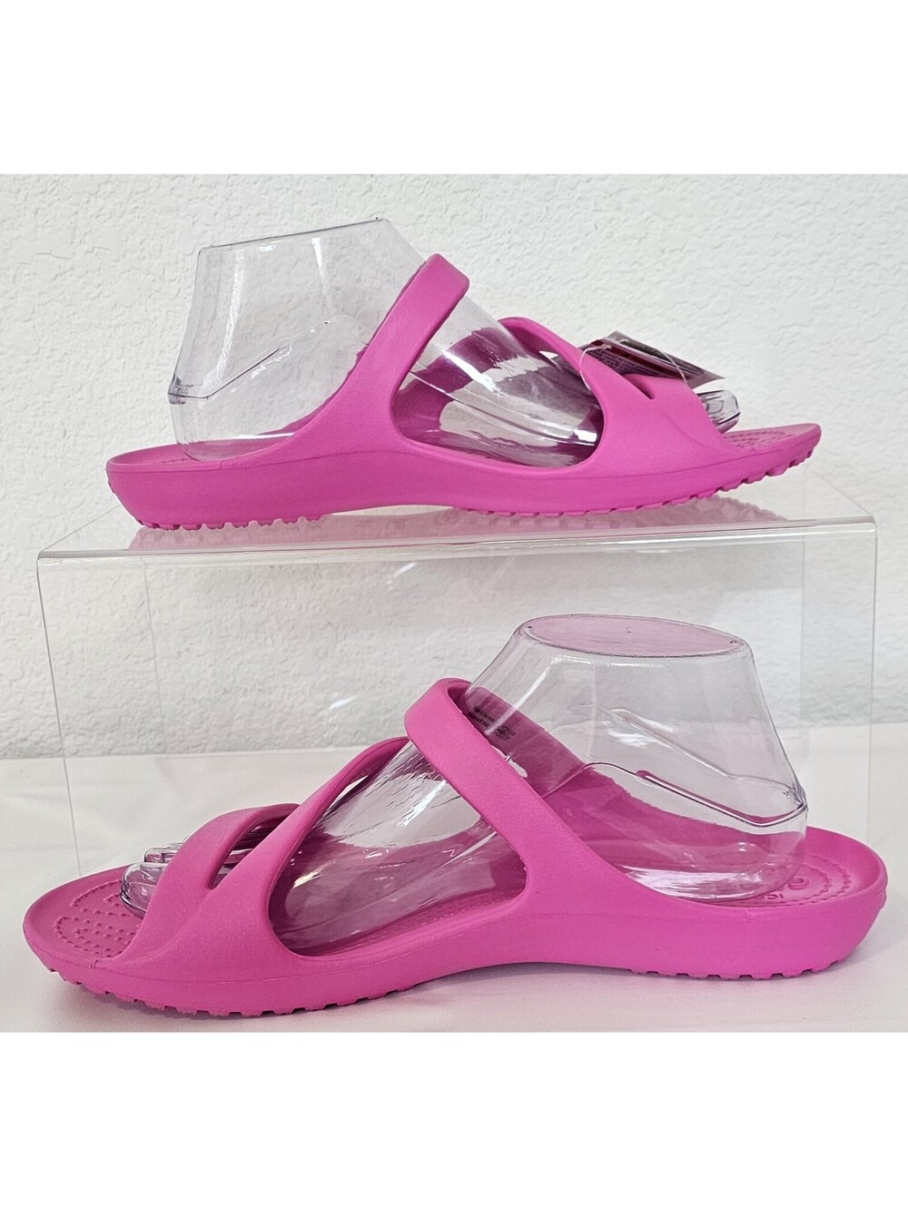 New Crocs Kadee II Sandals Women's Electric Pink Size 10 - Picture 8 of 12